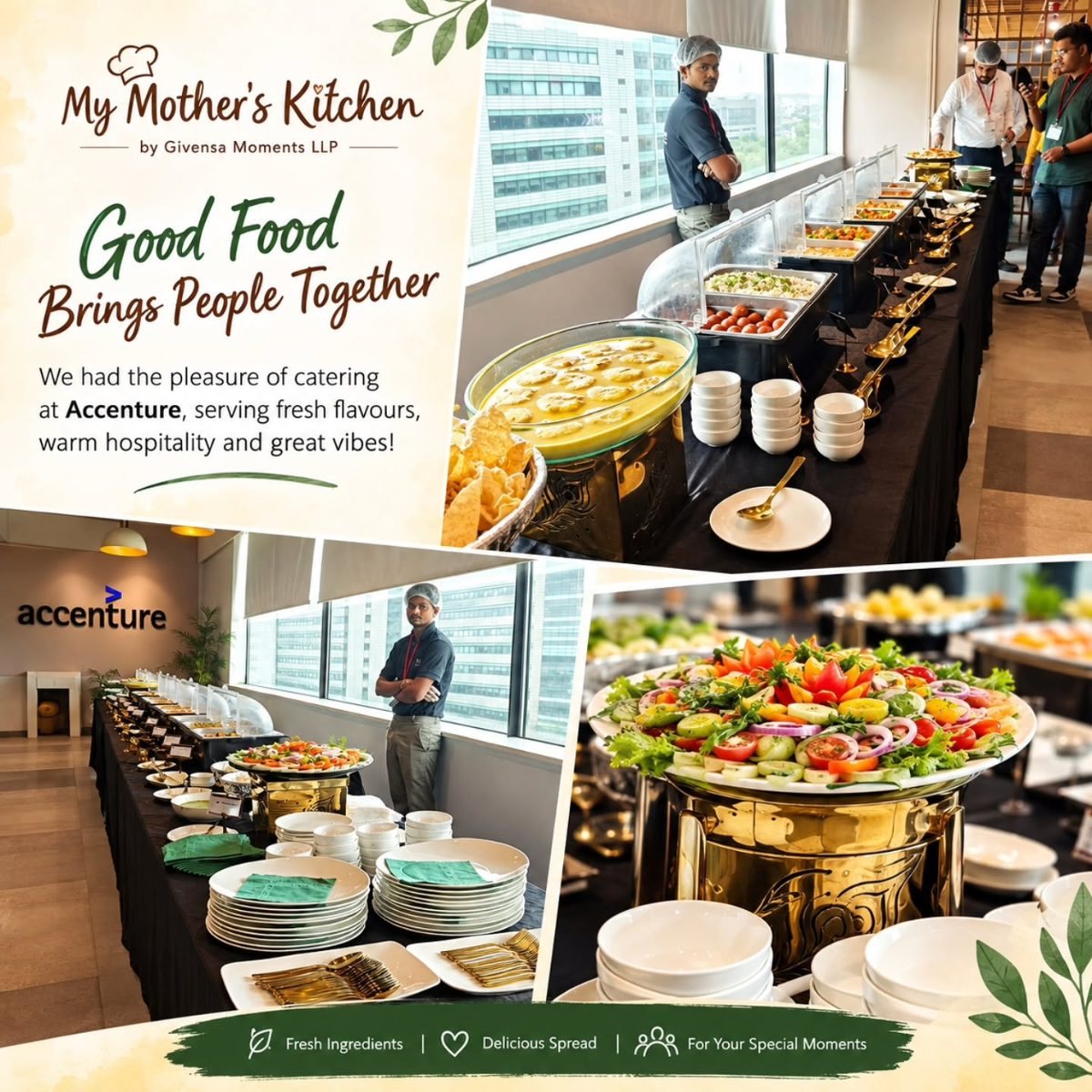Good Food Brings People Together — catering at Accenture
