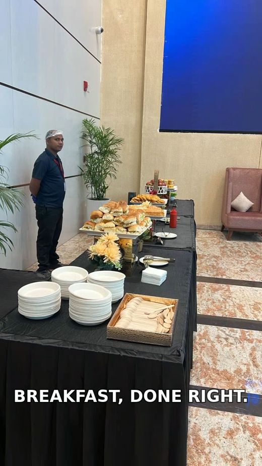 Corporate breakfast spread for Ciena